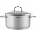 Кастрюля Rondell Solo RDS-1603 5.1л. d=24см (с крышкой) стальной Кастрюля Rondell Solo RDS-1603 5.1л. d=24см (с крышкой) стальной