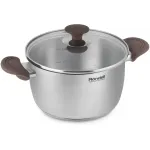 Кастрюля Rondell Coffee Bean RDS-1645 5.7л. d=24см (с крышкой) стальной Кастрюля Rondell Coffee Bean RDS-1645 5.7л. d=24см (с крышкой) стальной