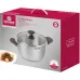 Кастрюля Rondell Coffee Bean RDS-1645 5.7л. d=24см (с крышкой) стальной