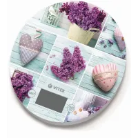 Весы кухонные электронные Vitek VT-2426 макс.вес:5кг сиреневый Весы кухонные электронные Vitek VT-2426 макс.вес:5кг сиреневый