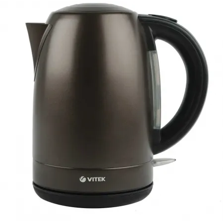 Чайник электрический Vitek VT-7032 1.8л. 1850Вт прозрачный/черный корпус: стекло