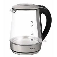 Чайник электрический Vitek VT-7082 1.7л. 2200Вт серебристый корпус: стекло/металл Чайник электрический Vitek VT-7082 1.7л. 2200Вт серебристый корпус: стекло/металл