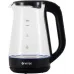 Чайник электрический Vitek VT-8803 1.7л. 2200Вт черный корпус: стекло