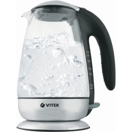 Чайник электрический Vitek VT-1160 1.7л. 2200Вт серебристый корпус: нерж.сталь/пластик