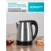 Чайник электрический Scarlett SC-EK21S34 1.8л. 2200Вт черный корпус: сталь