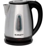 Чайник электрический Scarlett SC-EK21S36 1.8л. 2200Вт черный корпус: сталь