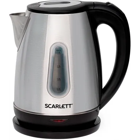 Чайник электрический Scarlett SC-EK21S36 1.8л. 2200Вт черный корпус: сталь