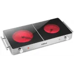 Плита Инфракрасная Kitfort КТ-150 серебристый стеклокерамика (настольная)