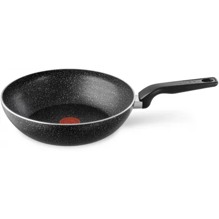 Сковорода ВОК (WOK) Tefal G6 Rock 04235628 круглая 28см покрытие: Mineralia ручка несъемная (без крышки) темно-серый