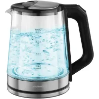 Чайник электрический Starwind SKG2112 2л. 1800Вт черный/прозрачный корпус: стекло Чайник электрический Starwind SKG2112 2л. 1800Вт черный/прозрачный корпус: стекло
