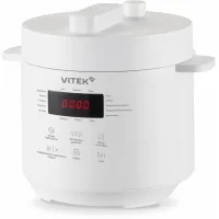 Мультиварка-скороварка Vitek VT-MC0301 3л 500Вт серебристый/черный