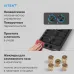 Газовая варочная поверхность Vitek VGH 3210 BK черный матовый