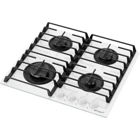 Газовая варочная поверхность Vitek VGH 6420 WG стекло белое