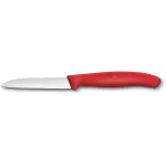 Нож кухонный Victorinox Swiss Classic (6.7401.C1) стальной для чистки овощей и фруктов лезв.80мм прямая заточка красный Нож кухонный Victorinox Swiss Classic (6.7401.C1) стальной для чистки овощей и фруктов лезв.80мм прямая заточка красный