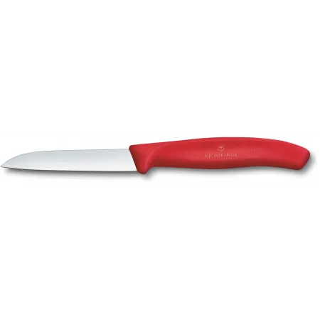 Нож кухонный Victorinox Swiss Classic (6.7401.C1) стальной для чистки овощей и фруктов лезв.80мм прямая заточка красный Нож кухонный Victorinox Swiss Classic (6.7401.C1) стальной для чистки овощей и фруктов лезв.80мм прямая заточка красный