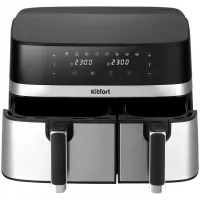 Аэрогриль Kitfort КТ-2261 2700Вт черный/серебристый