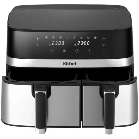 Аэрогриль Kitfort КТ-2261 2700Вт черный/серебристый