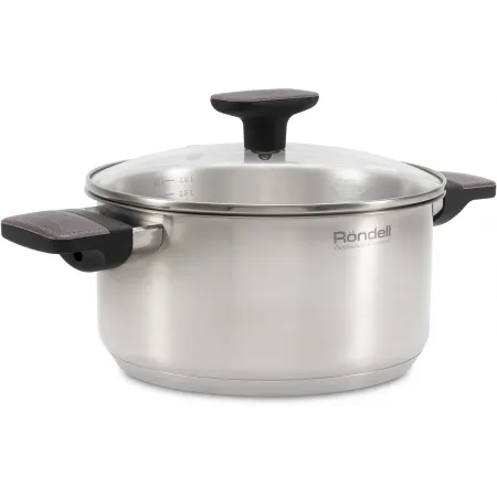 Кастрюля Rondell Chambray RDS-1955 2.8л. d=20см (с крышкой) стальной
