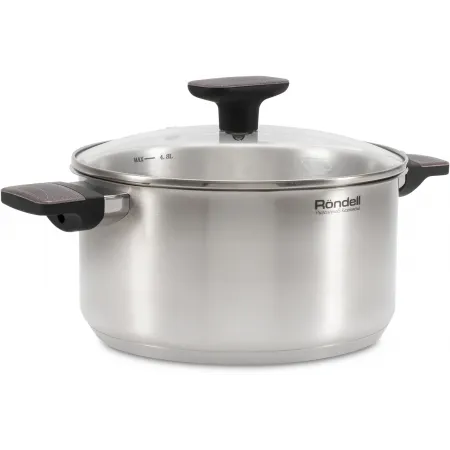 Кастрюля Rondell Chambray RDS-1956 4.8л. d=24см (с крышкой) стальной