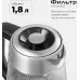 Чайник электрический Red Solution G121 1.8л. 2200Вт черный/серебристый корпус: стекло/металл/пластик