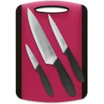 Набор ножей кухон. Rondell Sorge RD-1976 компл.:4предм. разд.дос. красный/черный блистер Набор ножей кухон. Rondell Sorge RD-1976 компл.:4предм. разд.дос. красный/черный блистер