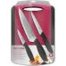 Набор ножей кухон. Rondell Sorge RD-1976 компл.:4предм. разд.дос. красный/черный блистер Набор ножей кухон. Rondell Sorge RD-1976 компл.:4предм. разд.дос. красный/черный блистер