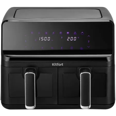 Аэрогриль Kitfort КТ-2265 2700Вт черный/серебристый Аэрогриль Kitfort КТ-2265 2700Вт черный/серебристый