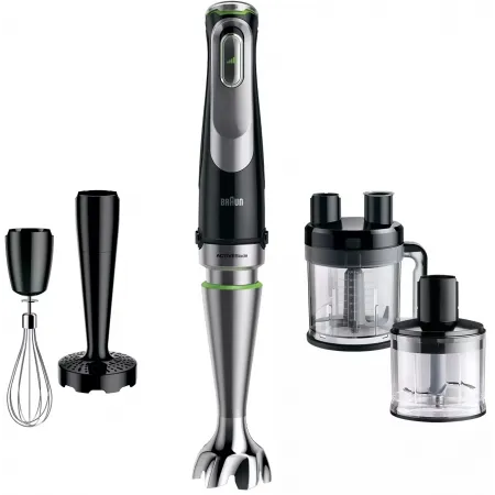 Блендер погружной Braun MultiQuick 9 MQ9195XLI 1200Вт черный