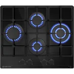 Газовая варочная поверхность Meferi Glass Ultra MGH604 черный