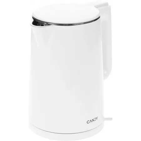 Чайник электрический Candy CK-102 1.5л. 2200Вт белый корпус: нерж.сталь/пластик