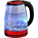 Чайник электрический Scarlett SC-EK27G65 1.8л. 1800Вт красный/черный корпус: стекло/металл/пластик