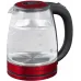 Чайник электрический Scarlett SC-EK27G65 1.8л. 1800Вт красный/черный корпус: стекло/металл/пластик