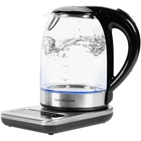 Чайник электрический Galaxy Line GL 0593 1.7л. 2200Вт прозрачный корпус: стекло/металл/пластик (7010105930)