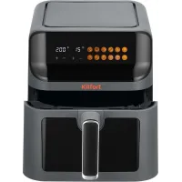Аэрогриль Kitfort КТ-8107 1350Вт темно-серый/черный Аэрогриль Kitfort КТ-8107 1350Вт темно-серый/черный