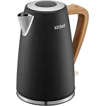 Чайник электрический Kitfort КТ-6792 1.7л. 2200Вт черный/дерево корпус: металл/пластик