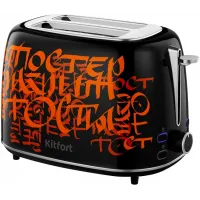 Тостер Kitfort КТ-6464 1080Вт черный/красный