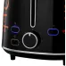 Тостер Kitfort КТ-6464 1080Вт черный/красный