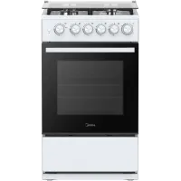 Плита Газовая Midea MFO-M4G20T0E(WH) белый (стеклянная крышка)