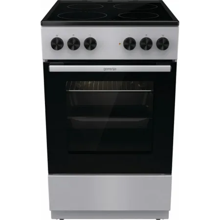 Плита Электрическая Gorenje GEC5A12SG серый/черный стеклокерамика (без крышки)