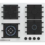 Газовая варочная поверхность Bosch PNK6B2P40R белый
