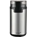 Кофемолка Vitek Gracia VT-CG1540 400Вт сист.помол.:ротац.нож вместим.:80гр стальной Кофемолка Vitek Gracia VT-CG1540 400Вт сист.помол.:ротац.нож вместим.:80гр стальной