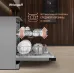 Посудомоечная машина Weissgauff DW 6038 X Inverter серебристый (полноразмерная) инвертер