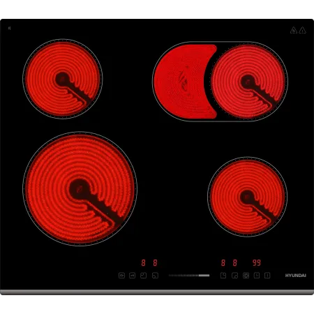 Варочная поверхность Hyundai HHE 6673 BG черный Варочная поверхность Hyundai HHE 6673 BG черный