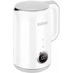 Чайник электрический Kitfort КТ-6699 1.7л. 2200Вт белый/серый корпус: металл/пластик (KT-6699)