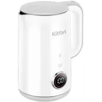 Чайник электрический Kitfort КТ-6699 1.7л. 2200Вт белый/серый корпус: металл/пластик (KT-6699)