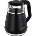 Чайник электрический Kitfort КТ-6696 1л. 1100Вт черный/серебристый корпус: стекло/пластик (KT-6696)