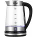 Чайник электрический Kitfort КТ-6764 2.2л. 1800Вт черный/серебристый корпус: стекло/металл/пластик (KT-6764)