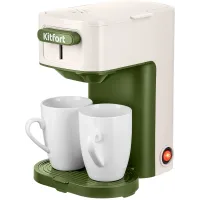 Кофеварка капельная Kitfort КТ-7618 500Вт зеленый/белый