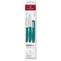 Набор ножей кухон. Victorinox Swiss Classic 6.7114.33C1 для овощей компл.:3предм. овощеч. зеленый европодвес