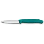 Нож кухонный Victorinox Swiss Classic (6.7634.C1) для чистки овощей и фруктов лезв.80мм серрейт. заточка зеленый Нож кухонный Victorinox Swiss Classic (6.7634.C1) для чистки овощей и фруктов лезв.80мм серрейт. заточка зеленый